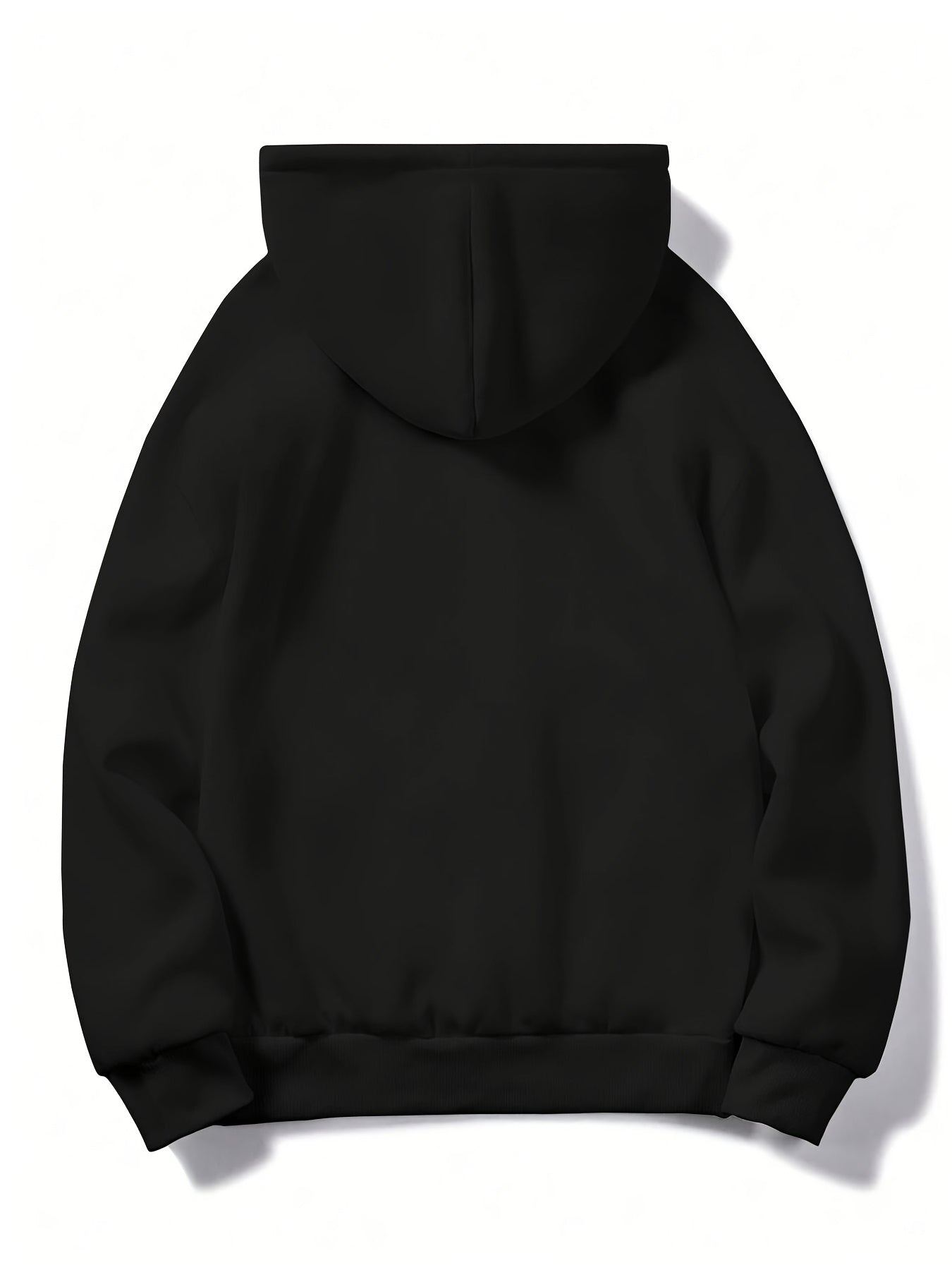 6 Sizes Available, Long Sleeve Hooded Autumn and Winter Style Anime Character with Orange Background and Text Design Men'S Casual Comfortable Sweatshirt