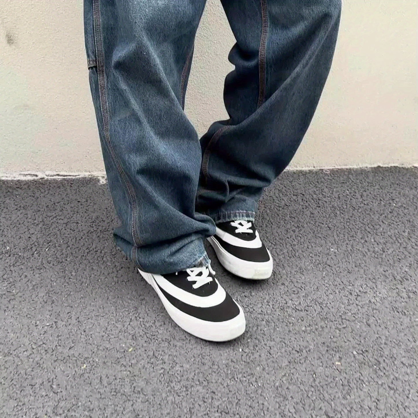 Men'S American Workwear Carpenter Jeans Vintage Utility Streetwear Loose Fit Wide Leg Denim Trousers Y2K Retro Pants Cargo Jeans