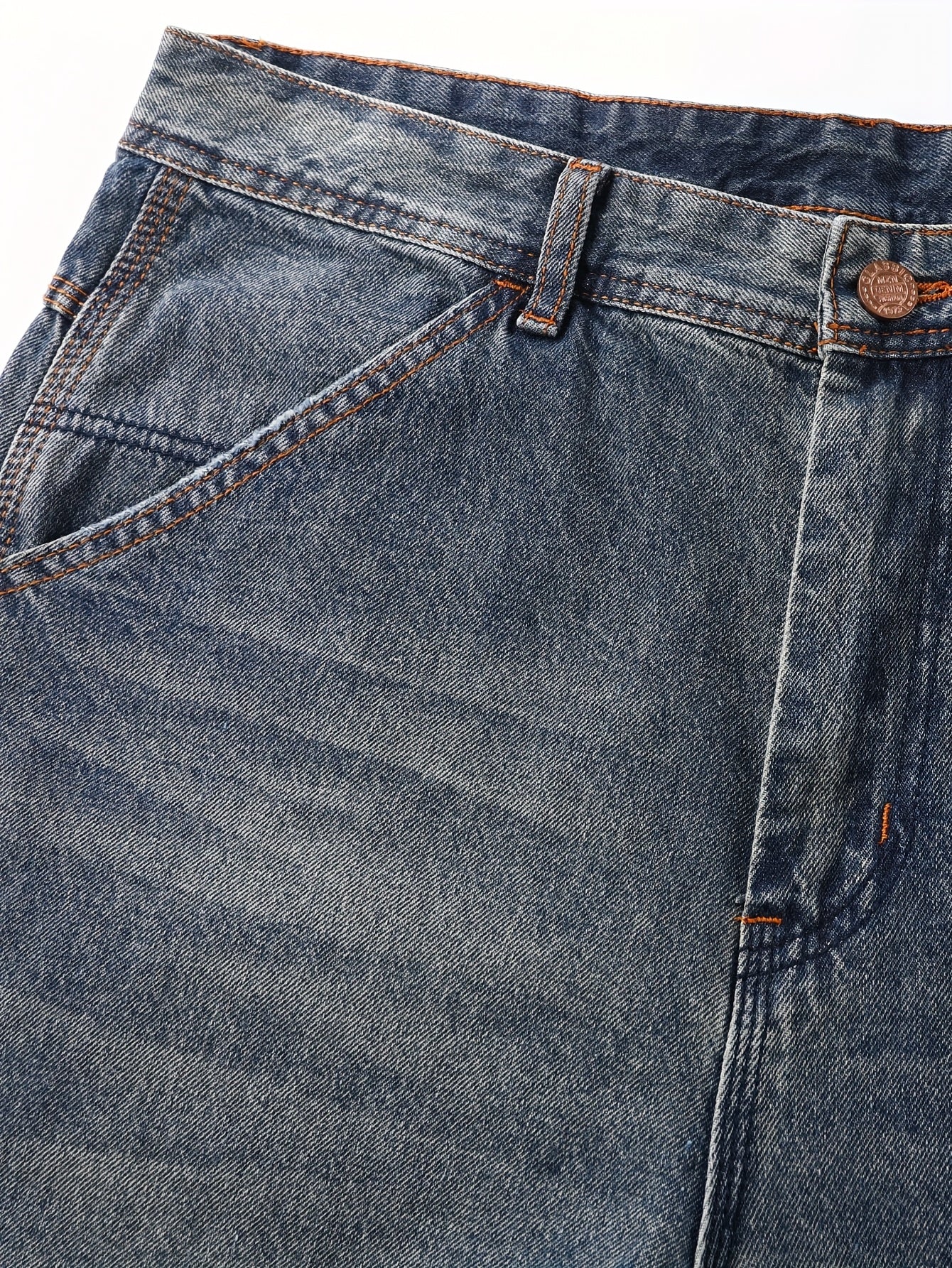 Men'S American Workwear Carpenter Jeans Vintage Utility Streetwear Loose Fit Wide Leg Denim Trousers Y2K Retro Pants Cargo Jeans