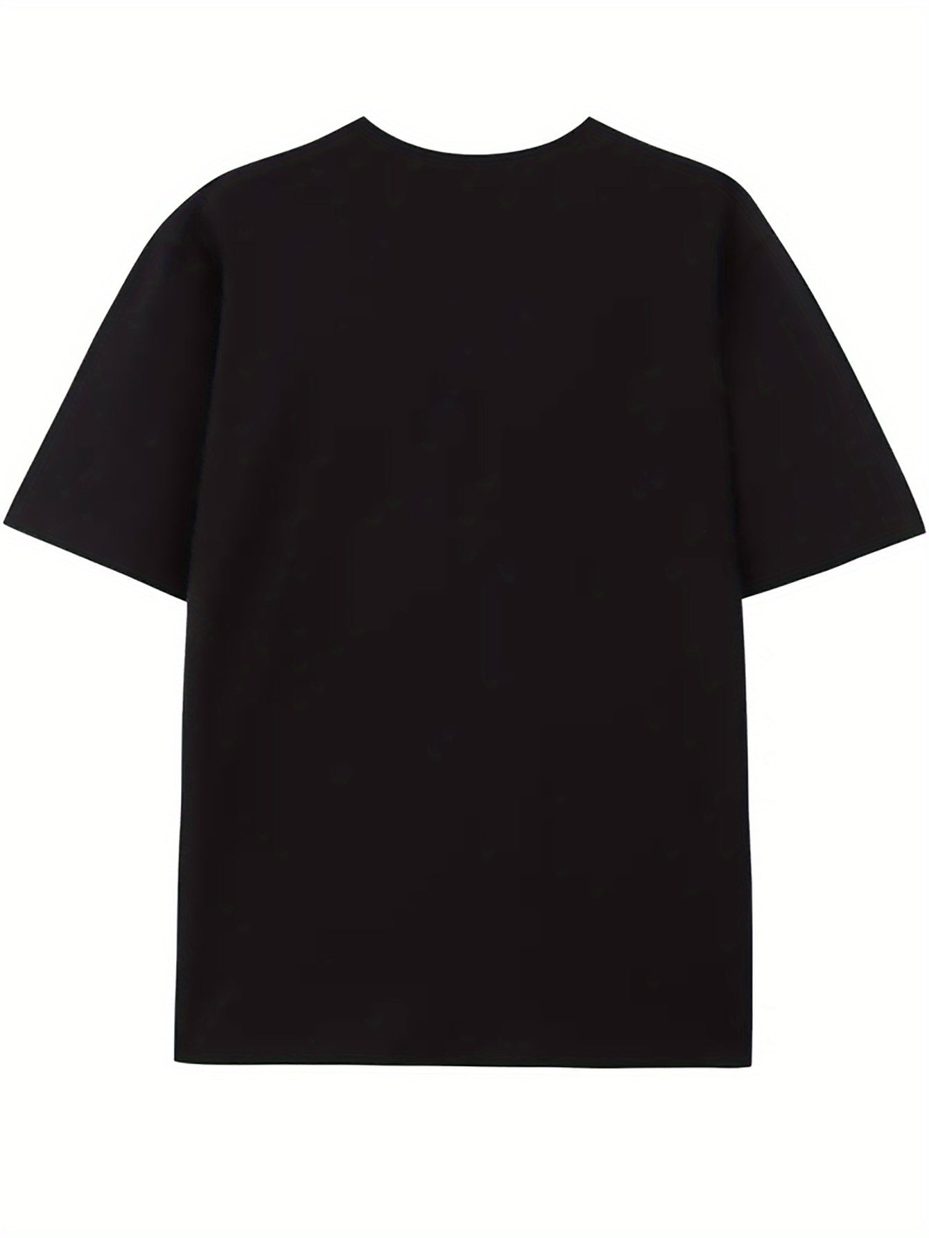 4pcs Men'S Cotton T-Shirts - Fun Cartoon Print, Soft & Breathable, Loose Fit, Short Sleeve, Round Neck, 220g\u002F㎡, Perfect for Casual Summer Wear, Machine Washable, Casual Summer Wear | Playful Graphic Tee | Soft Cotton Tee