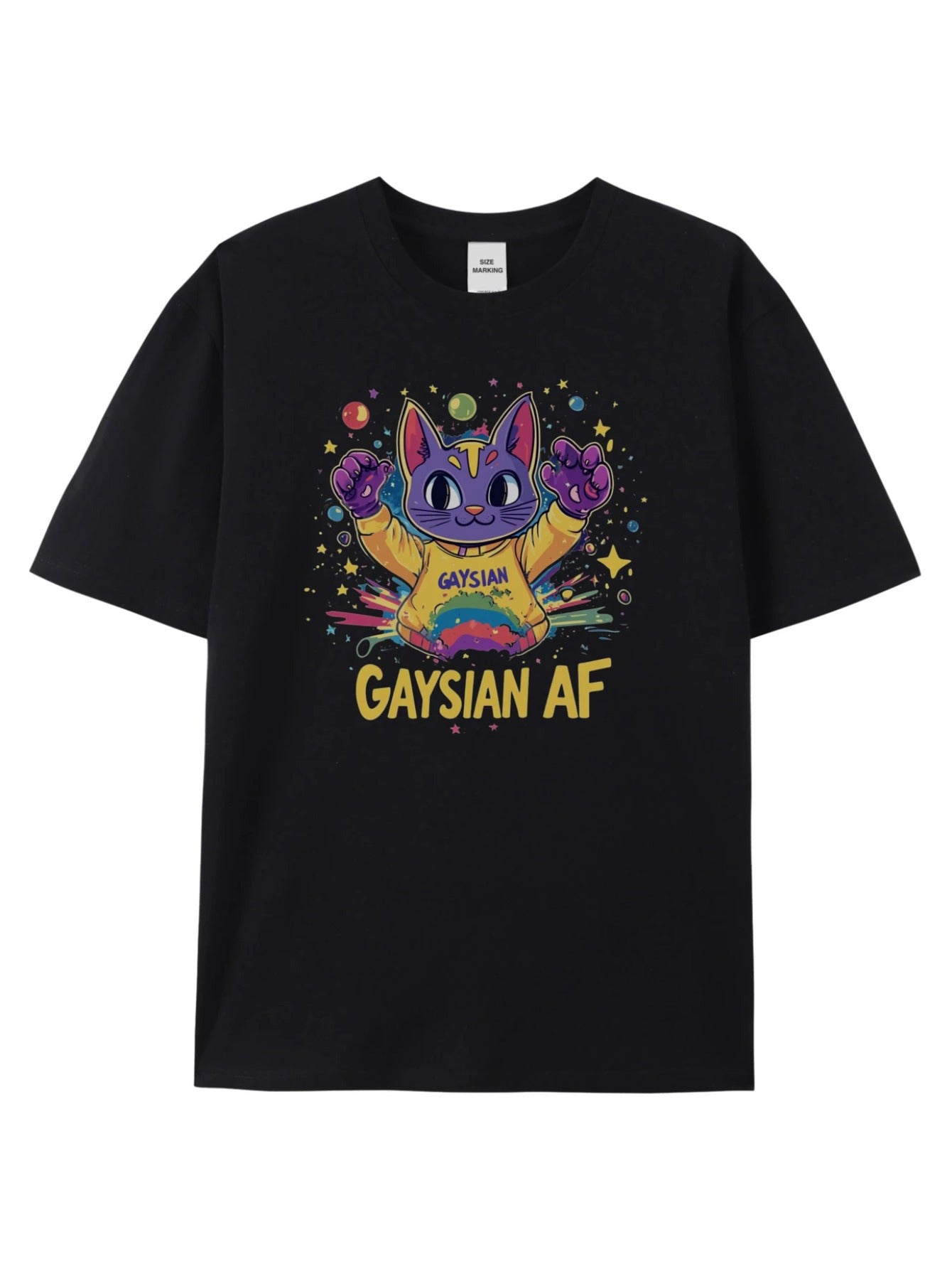 4pcs Men'S Cotton T-Shirts - Fun Cartoon Print, Soft & Breathable, Loose Fit, Short Sleeve, Round Neck, 220g\u002F㎡, Perfect for Casual Summer Wear, Machine Washable, Casual Summer Wear | Playful Graphic Tee | Soft Cotton Tee